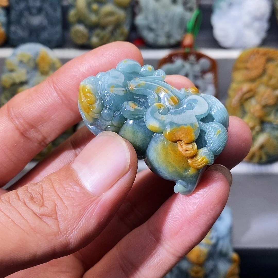 未镶嵌定制翡翠貔貅