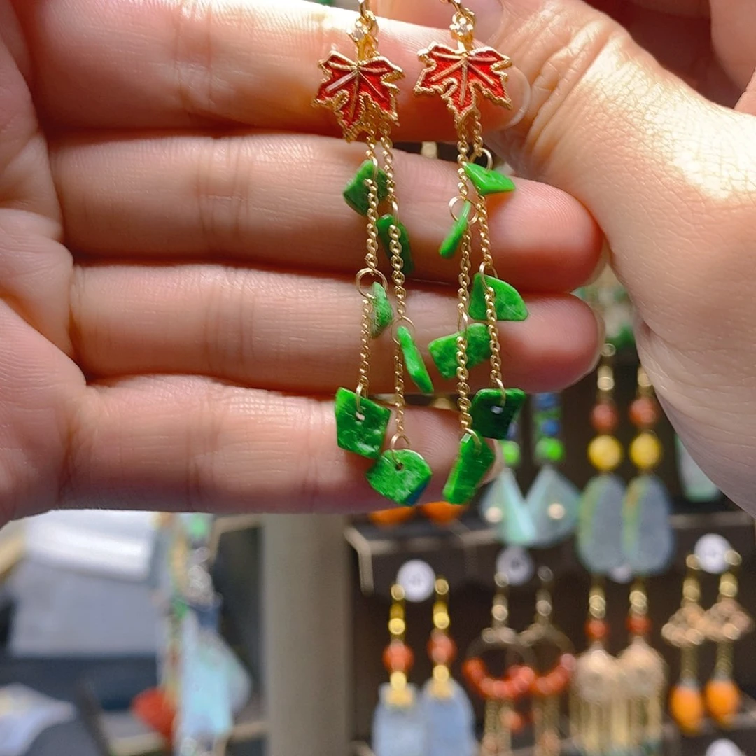 未镶嵌翡翠耳饰翡翠