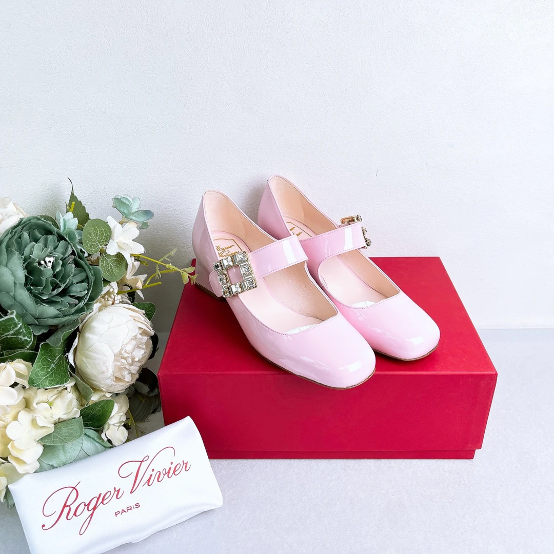 未使用 Roger Vivier/罗杰·维威耶 高跟鞋 /36.5码/XspA4906