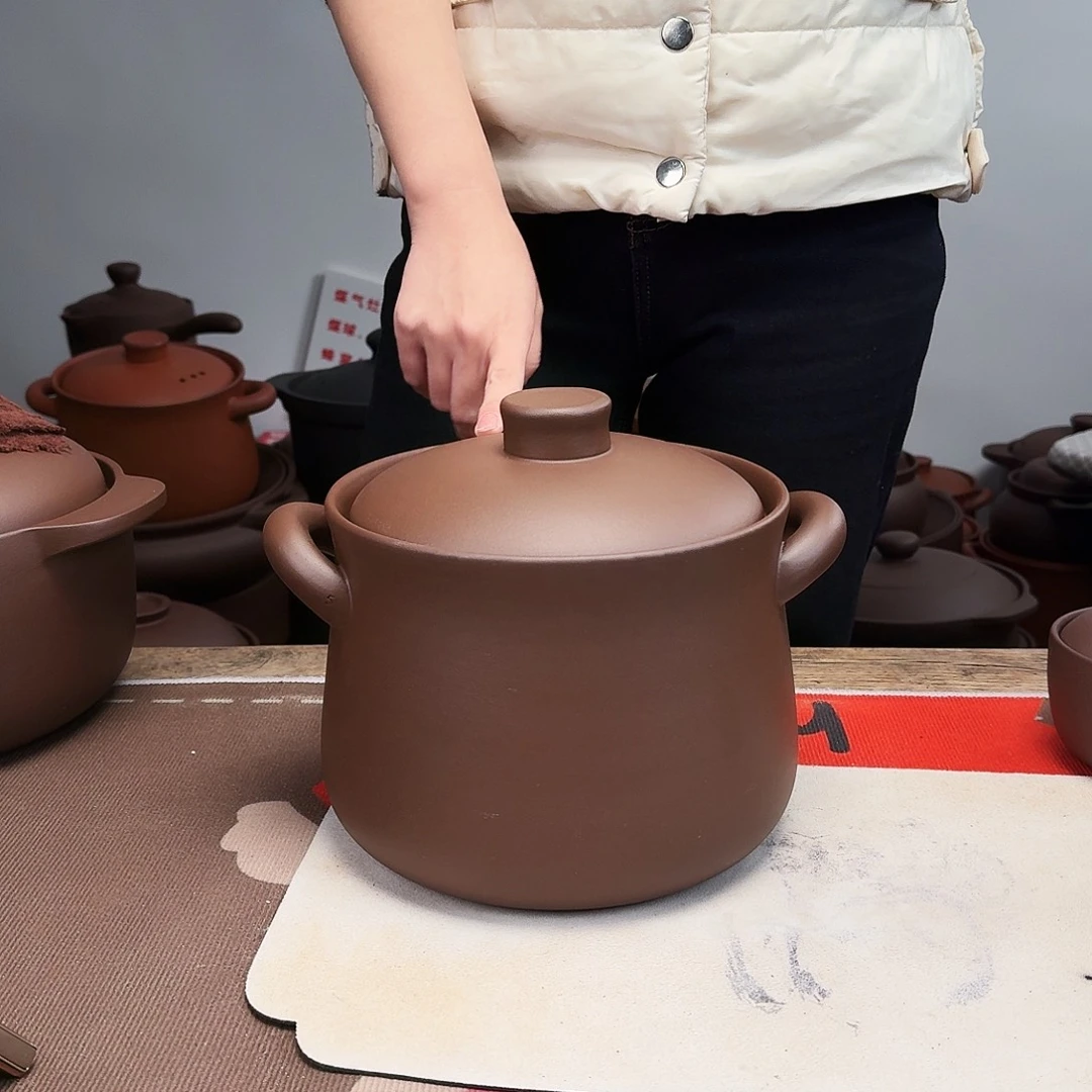 紫砂砂锅4升正品无暇