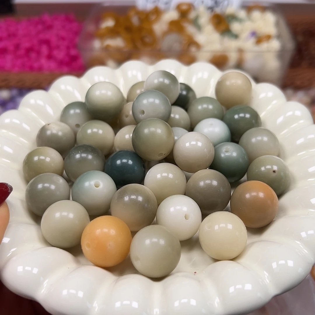 手串菩提根/象牙果微瑕17青宁圆20颗