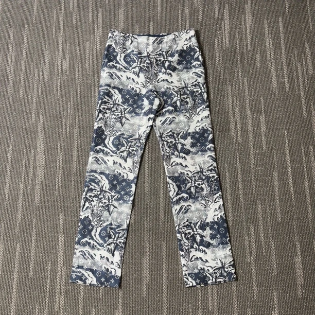 99新 LouisVuitton/路易威登 SS24满印拉链口袋休闲裤/48码/1978
