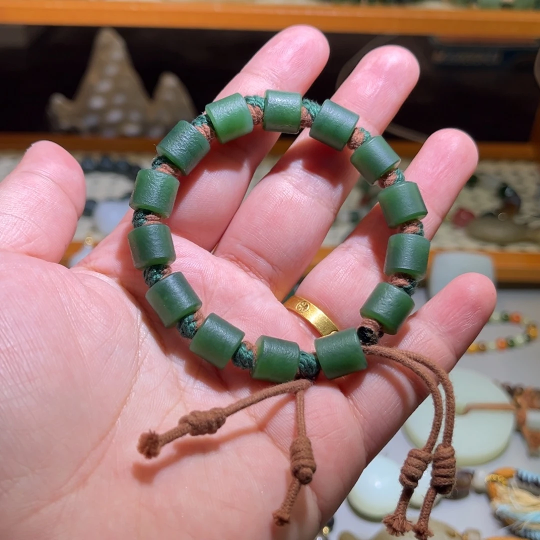 和田玉未镶嵌手链