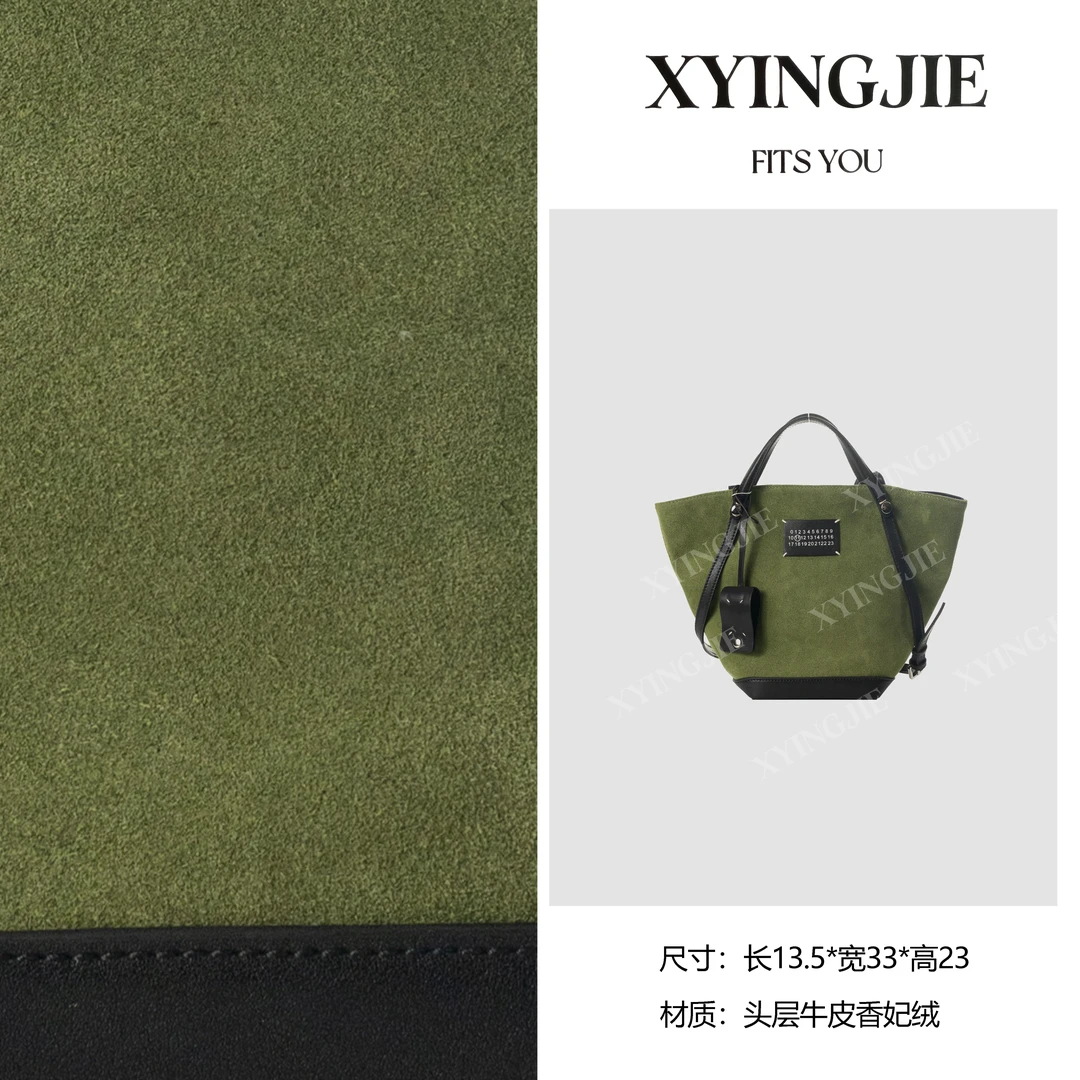 XYINGJIE· 原创设计真皮高定手提单肩包 BV19651-绿色