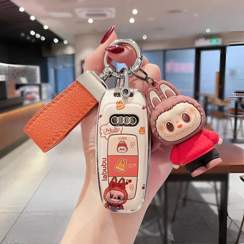 二喵奥迪A6L钥匙套A4L车Q5L高级感A3 Q3 A8 A5壳Q5男A7L24款Q7扣