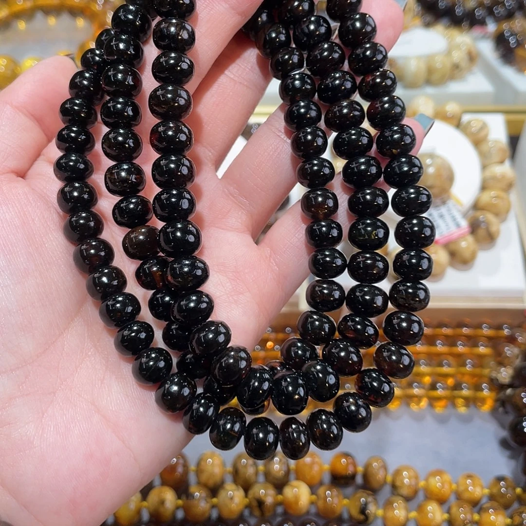 %***-琥珀未镶嵌手链9m翳