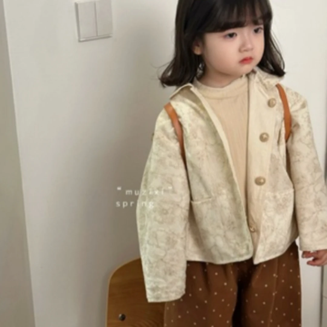 【编号S434】M86057-12-儿童两面穿刺绣外套米色-mzx
