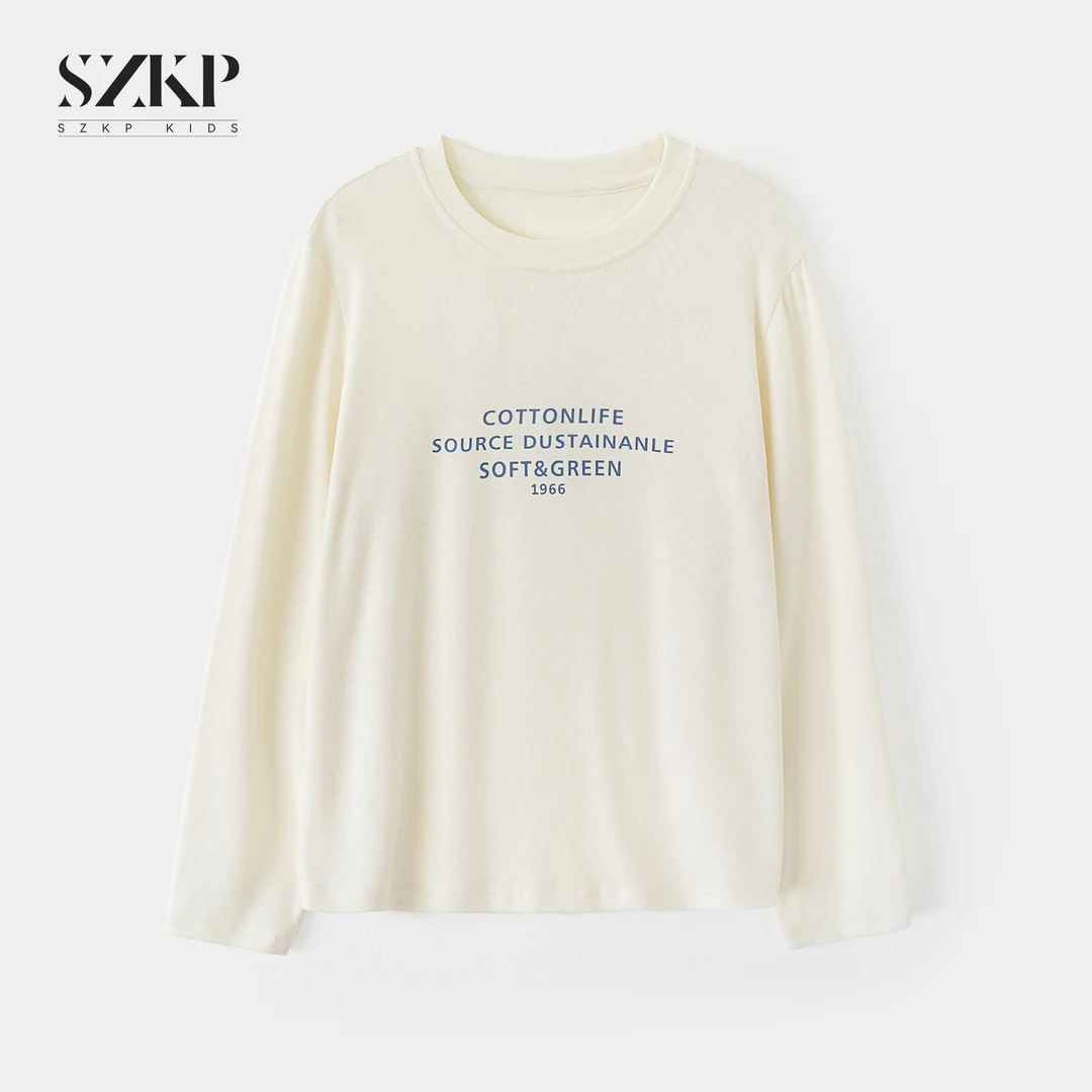SZKP2025秋季新款女童装中大童儿童洋气时尚长袖T恤BGYQ552448