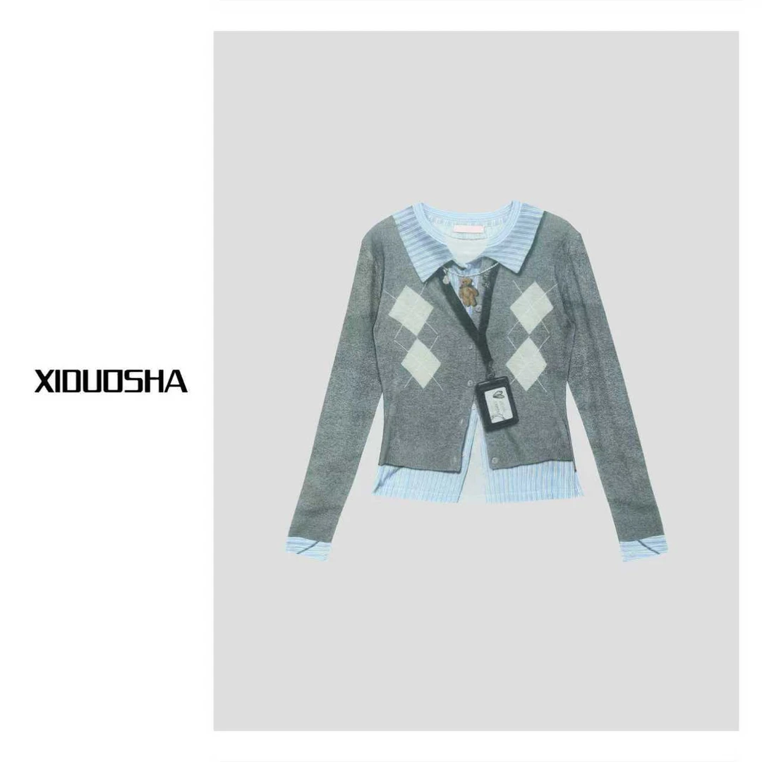 XIDUOSHA/喜朵莎设计款原来3D印花长袖上衣 XDS1633