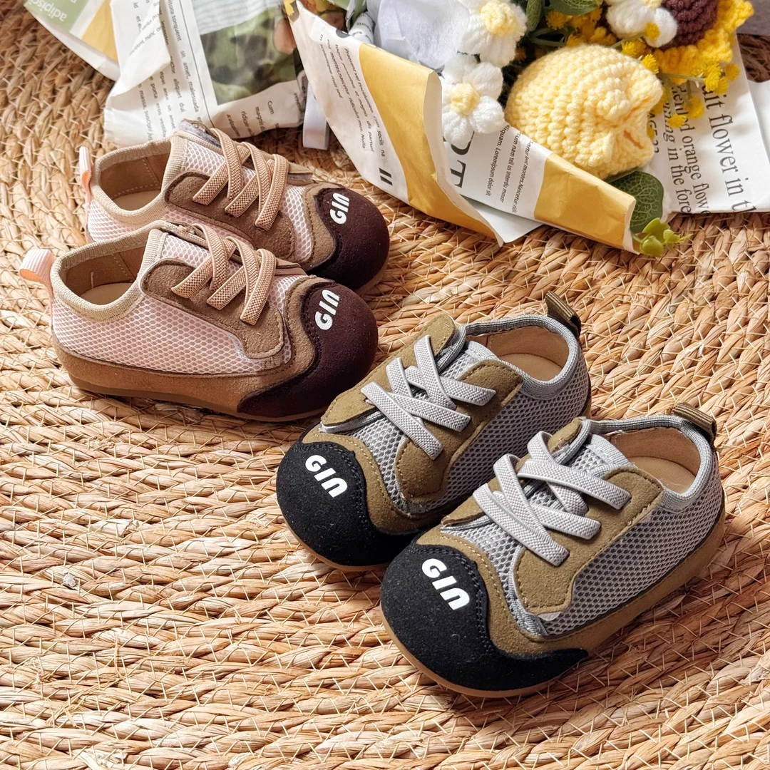 小童丑萌板鞋春秋季男童学步鞋女童网鞋软底宝宝鞋子休闲鞋