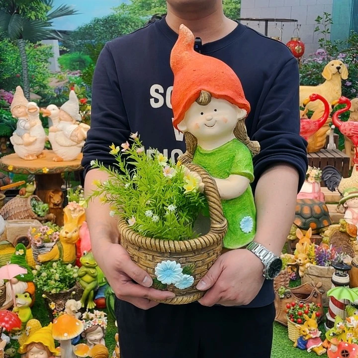 红陶花园庭院摆件