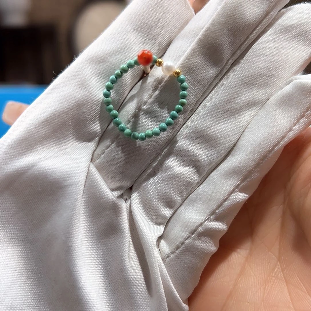 南红玛瑙未镶嵌01小米戒圈放漏卡2+