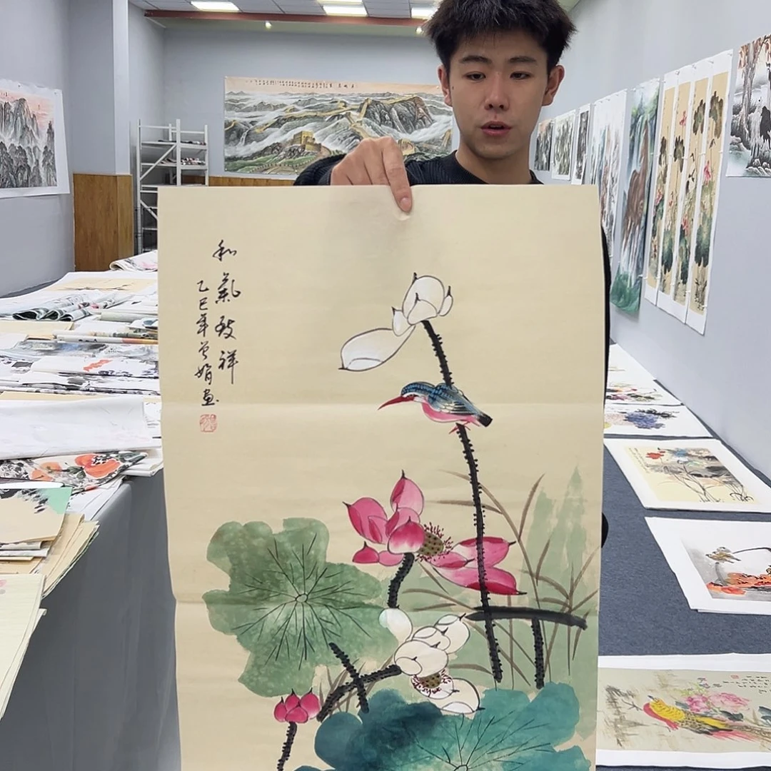 国画宣纸纯手绘作品