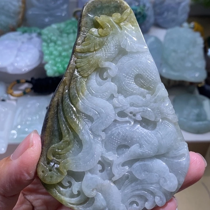 【闪购商品】颈饰未镶嵌翡翠龙凤