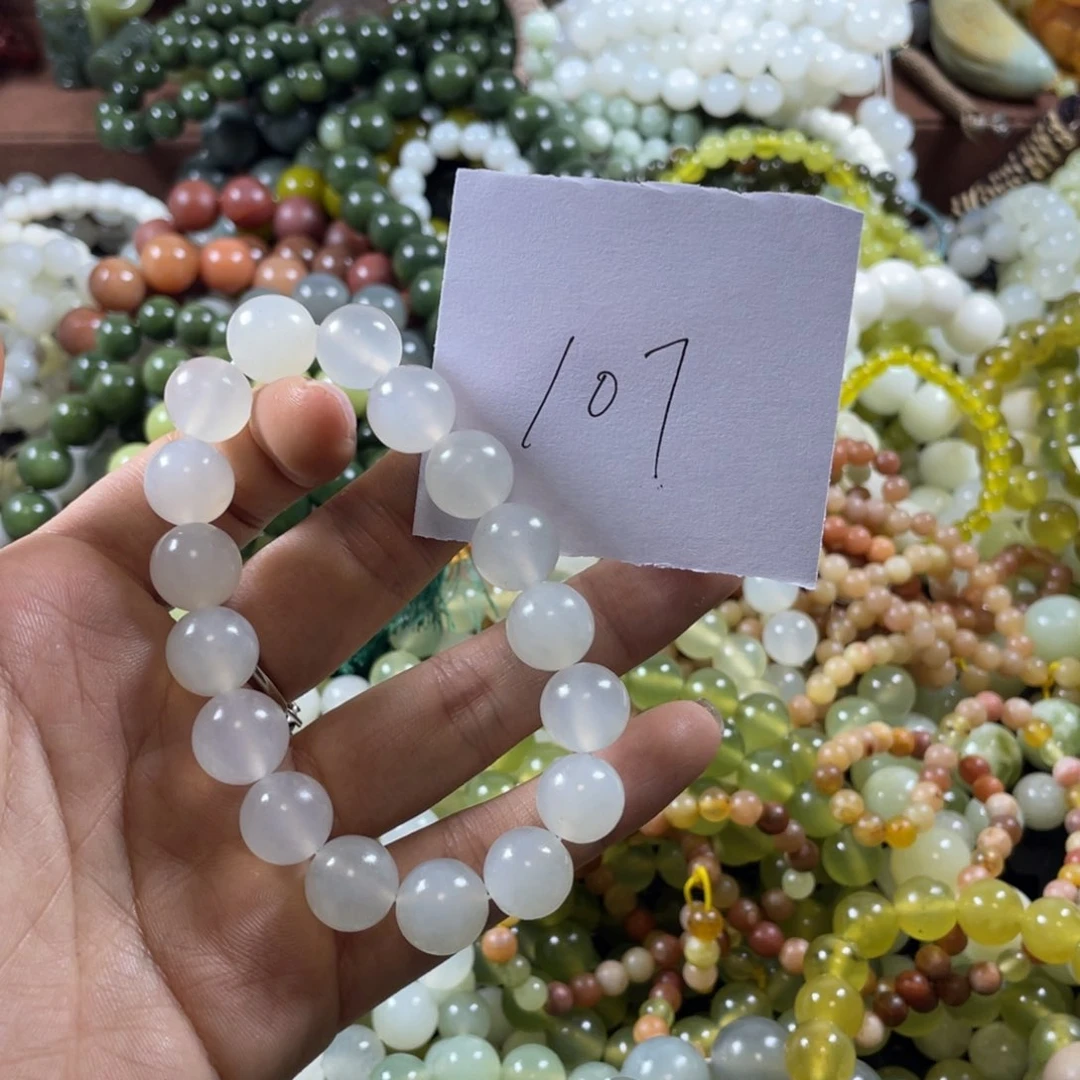 未镶嵌蛇纹石玉手串