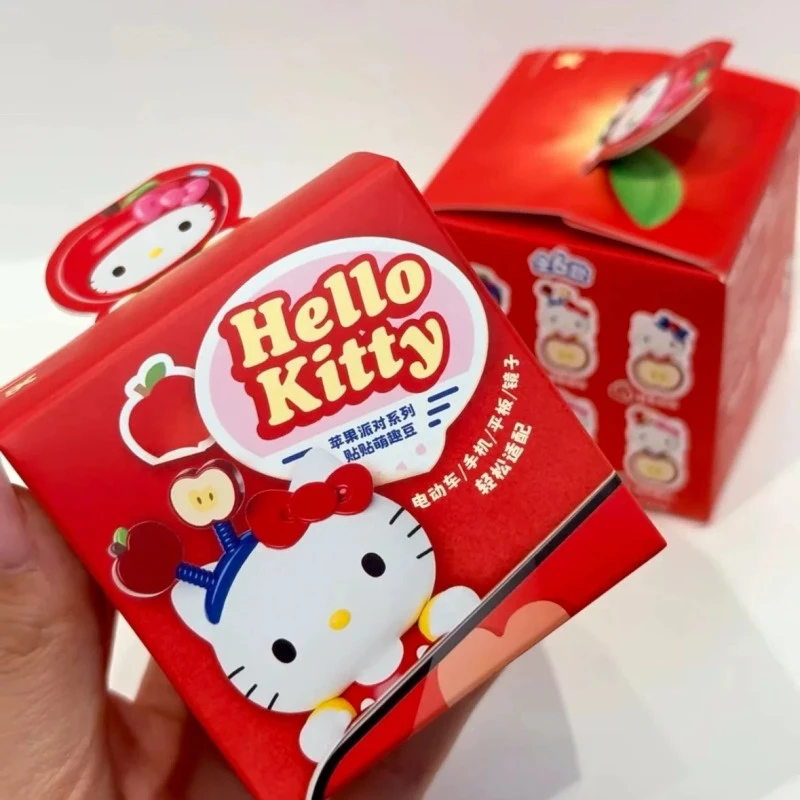 TOP TOY Hello Kitty款苹果派对系列贴贴萌趣豆盲盒玩具生日礼物