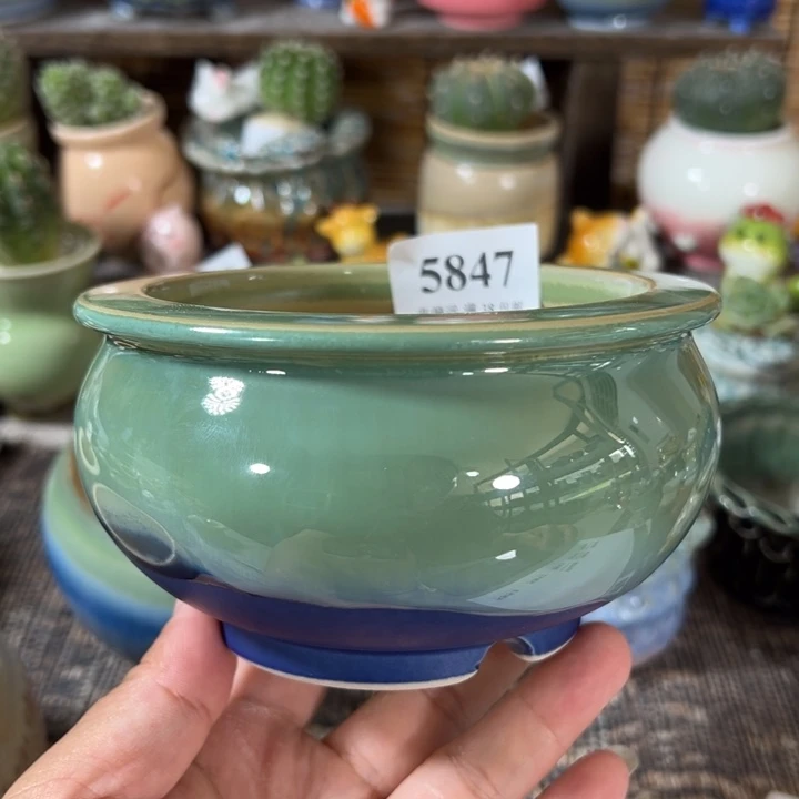 口10 手工花盆满30包邮