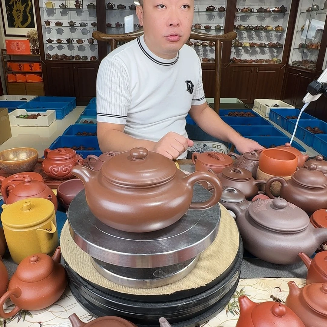 紫砂茶壶仿古紫泥