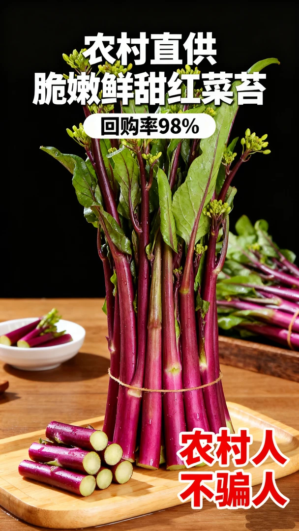 【组合装】红菜苔3斤➕蒜苗1斤