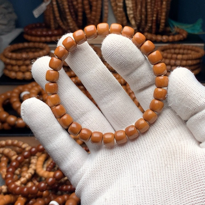 非金属木质紫金鼠8.5×7.5道珠老型单圈黄金甲