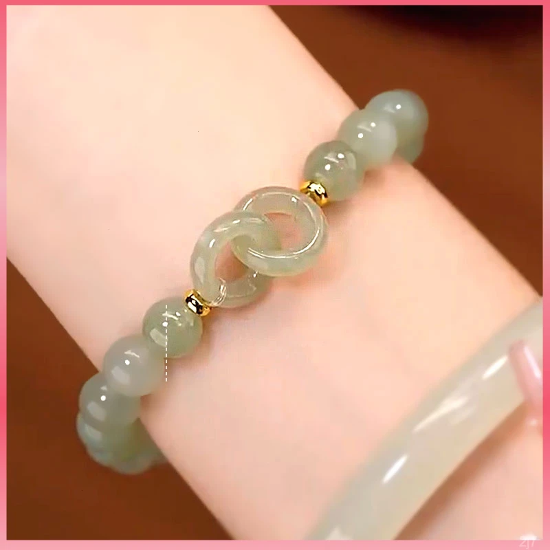 闺蜜生日礼物爱心 手链手串女女ins非金属平安扣小众设计