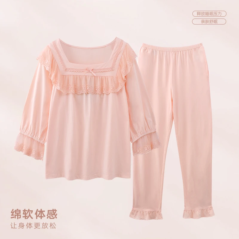 2025新款夏季甜美公主半袖睡衣女款爆款舒适休闲外穿家居服套装