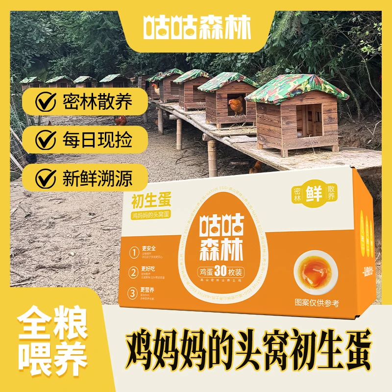 【咕咕森林】鲜初生鸡蛋 林下散养每日现捡全粮喂养营养美味甄选