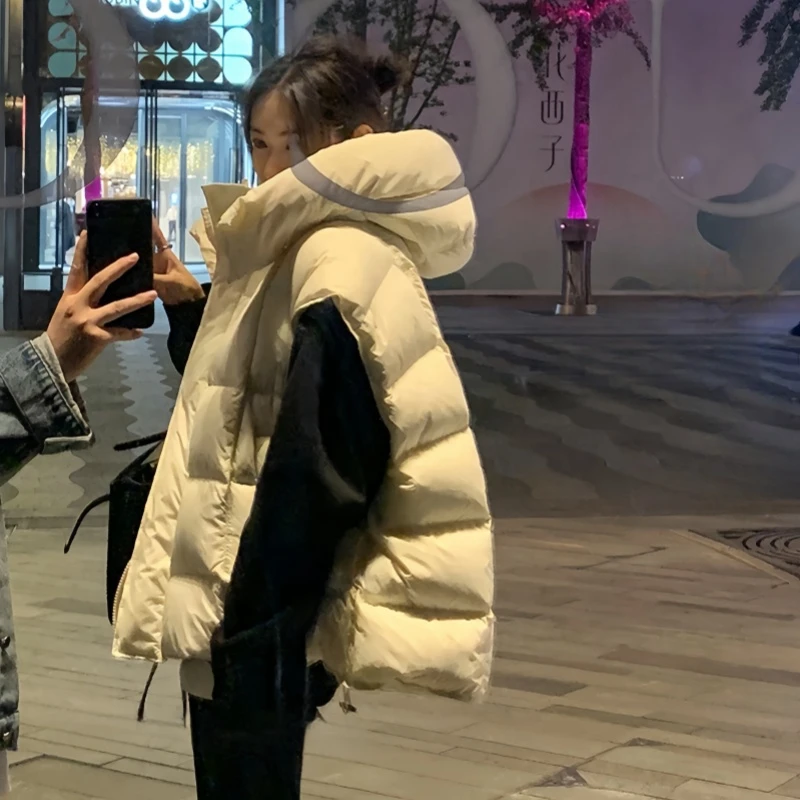 高级感连帽羽绒服马甲女秋冬季2025新款欧货外穿坎肩保暖马夹外套