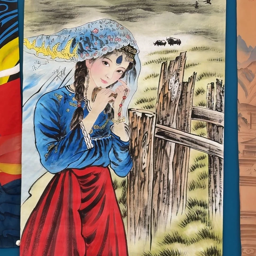 朝***儿国画密密麻麻密密麻麻妈妈买