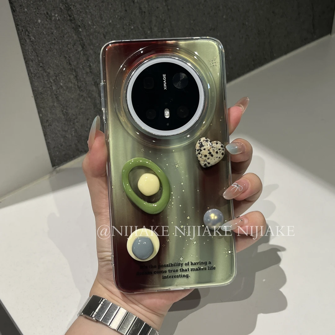 个性创意diy宝石小众适用华为mate60手机壳mate70pro女p70小众80