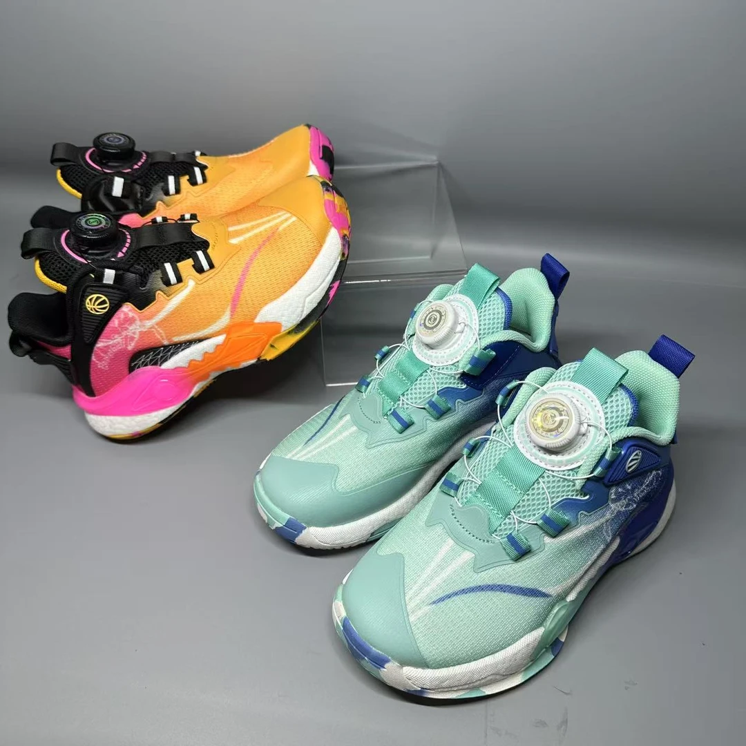 3627儿童双网迷彩底篮球鞋旋转扣童鞋休闲鞋百搭时尚男女运动鞋33