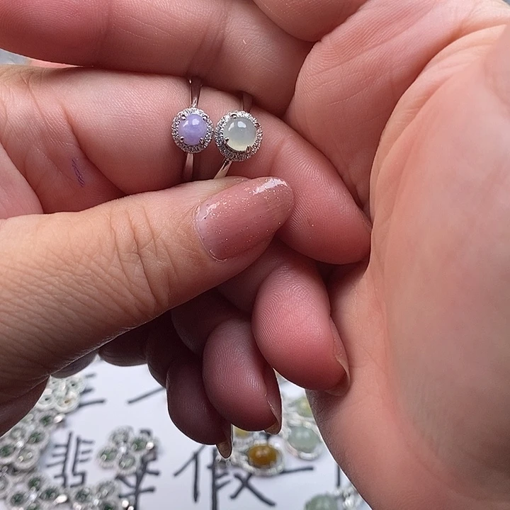 未镶嵌戒指翡翠章***子缅甸