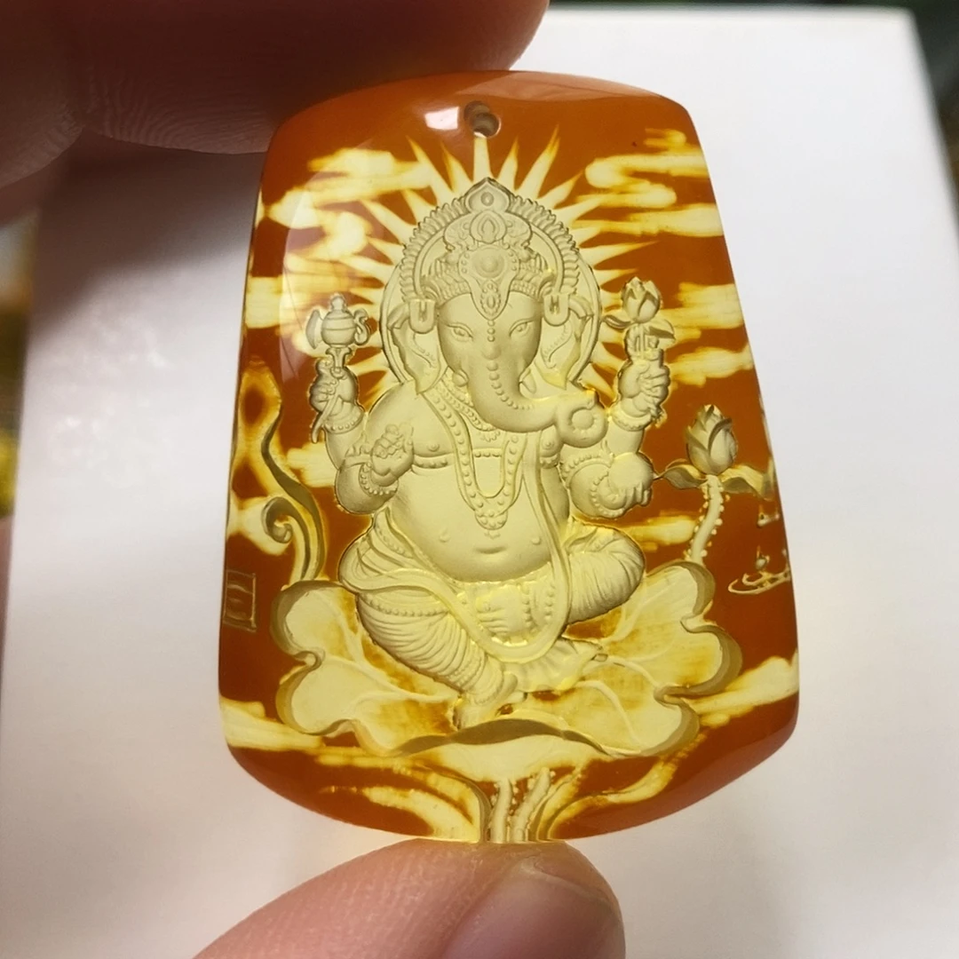 金珀未镶嵌吊坠(不含链)