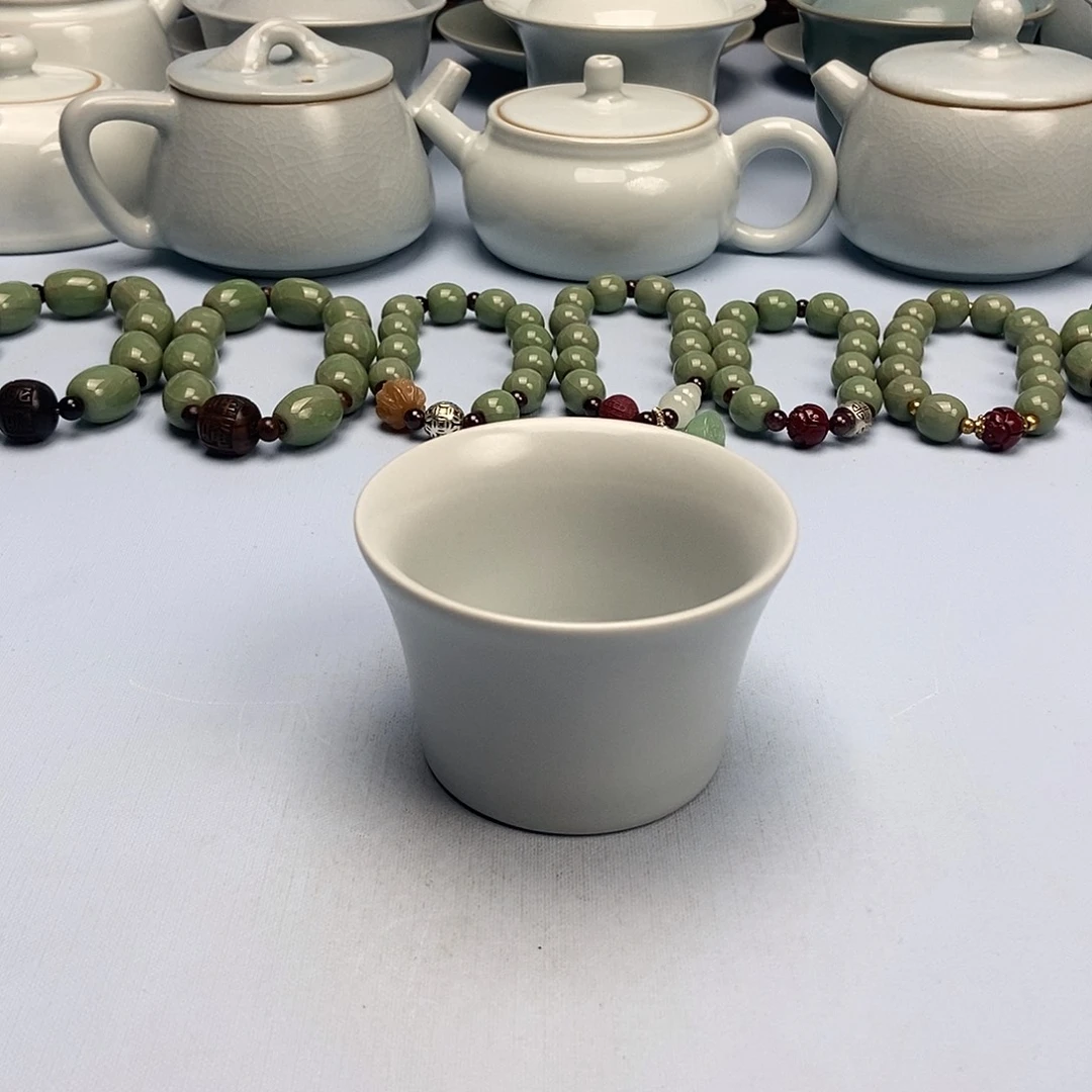 杯仿古月白主人杯原矿原釉原产地