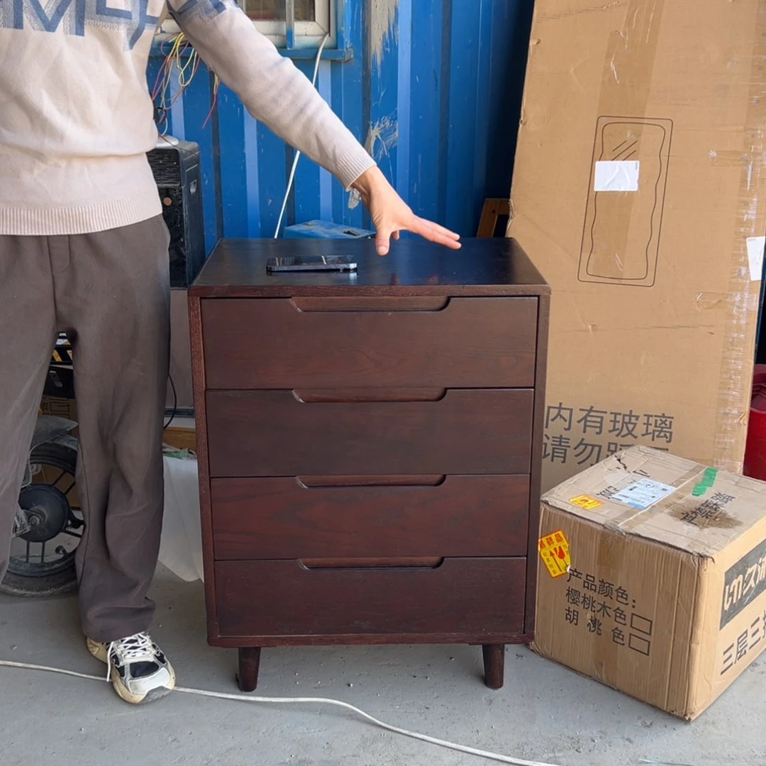 实木抽屉款萌*哒红橡 60.40.80