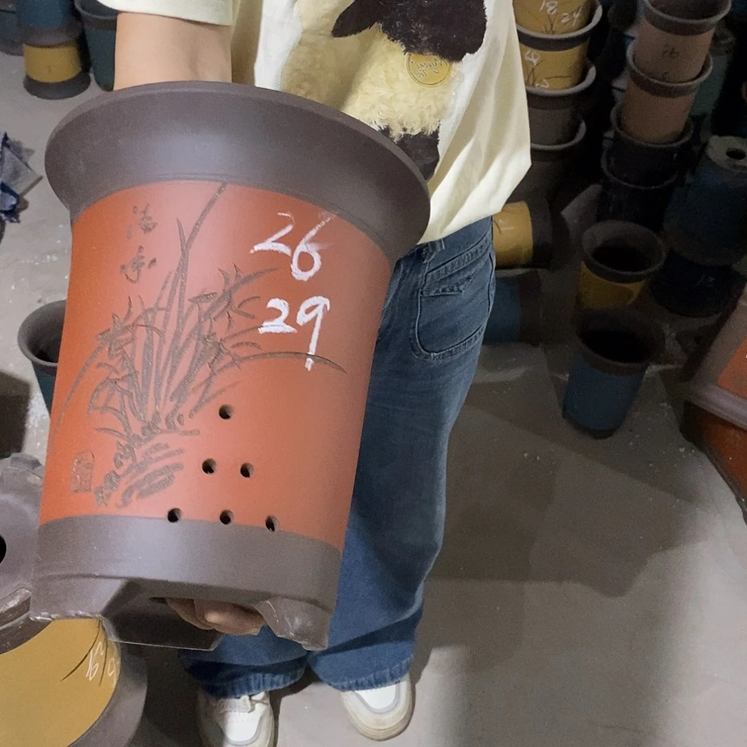 紫砂花盆紫砂花盆
