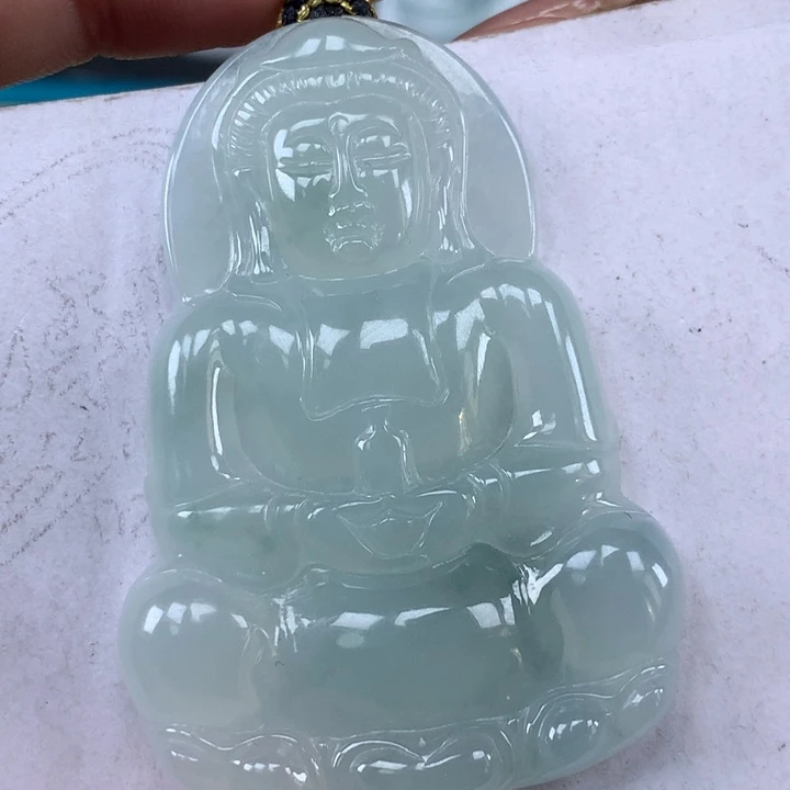 颈饰未镶嵌翡翠观音