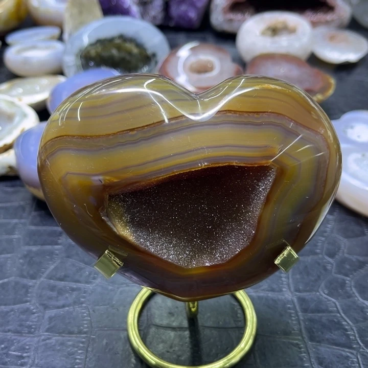 珠宝半成品未镶嵌水晶软糖爱心