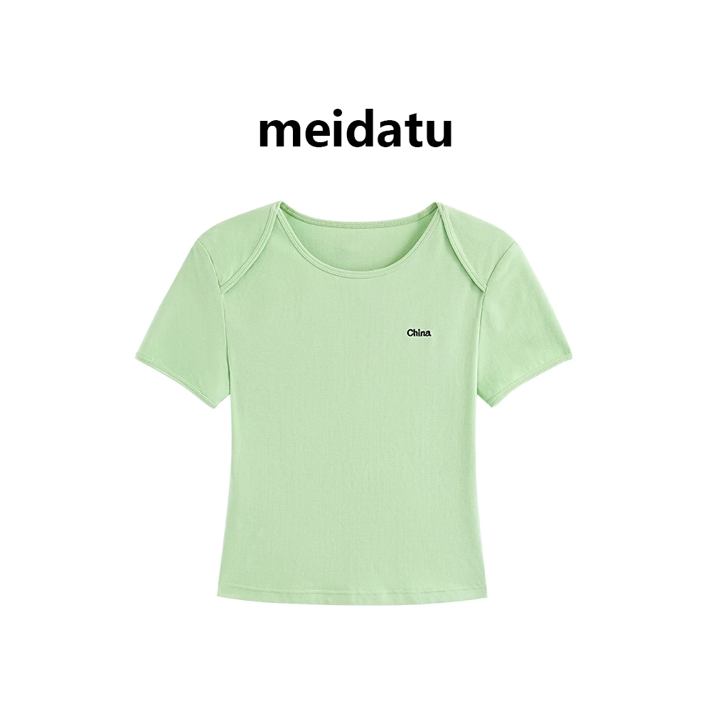 （破价款）简约百搭字母褶皱上衣（高个子版）CD382-HG