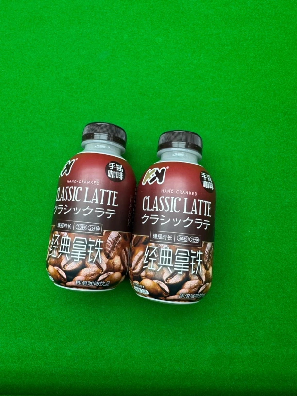 阿浩讲台球推荐手摇咖啡经典拿铁即溶咖啡