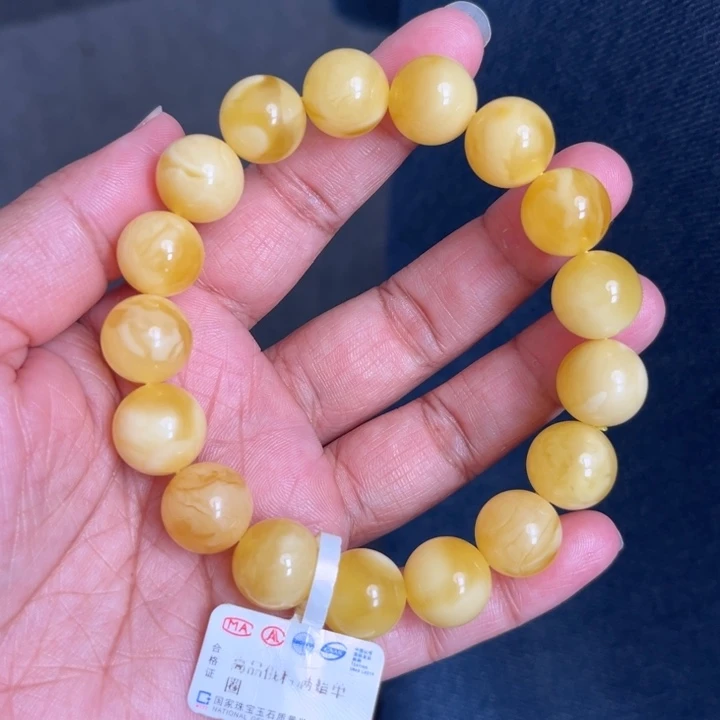 琥珀未镶嵌珠宝奇石M186号13+金白妖花