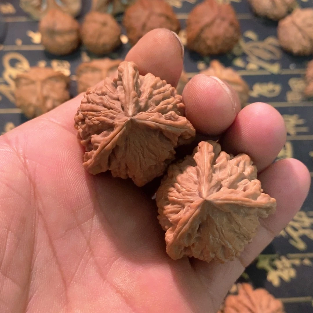 文玩麻核桃盘山三棱3.5