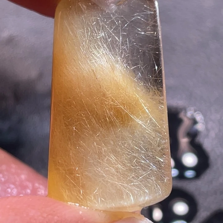 锁***锁颈饰未镶嵌发晶钛