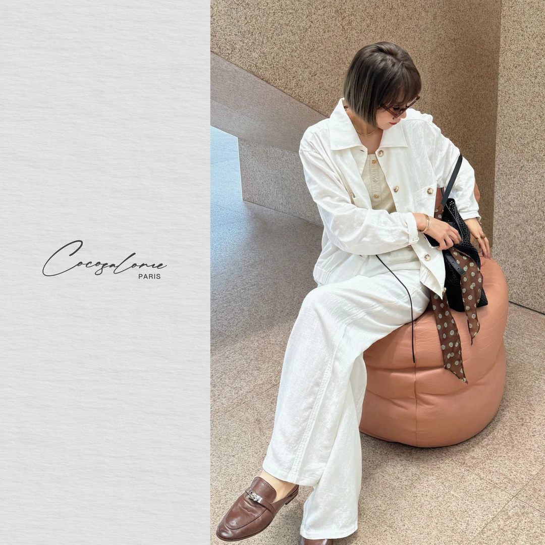 韩彬彬"旅行者"老钱风亚麻女款防晒衫宽松短款长袖外套1209-10