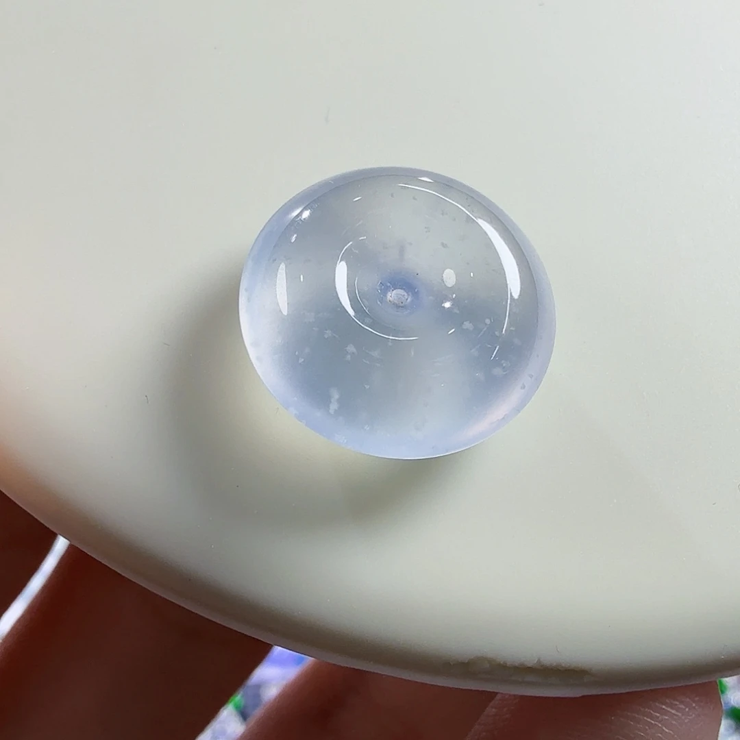 翡翠未镶嵌颈饰玻璃蓝钢