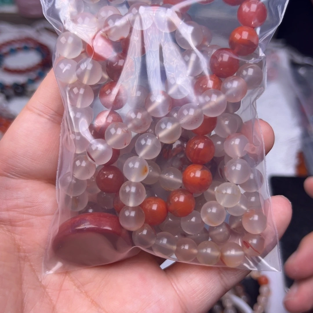 S***游南红玛瑙未镶嵌手链多样性
