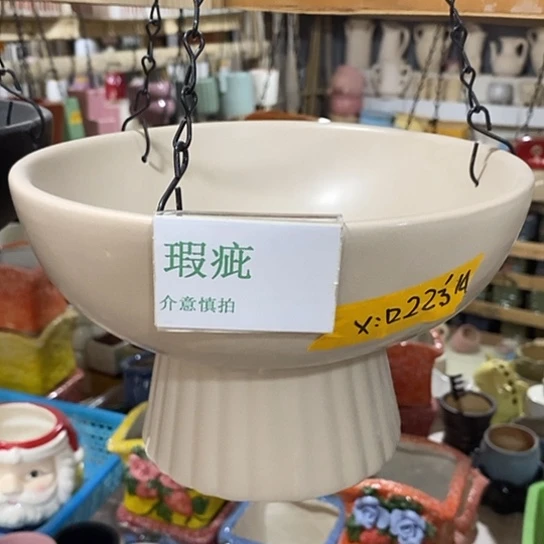 粗砂花盆瑕疵花盆有孔