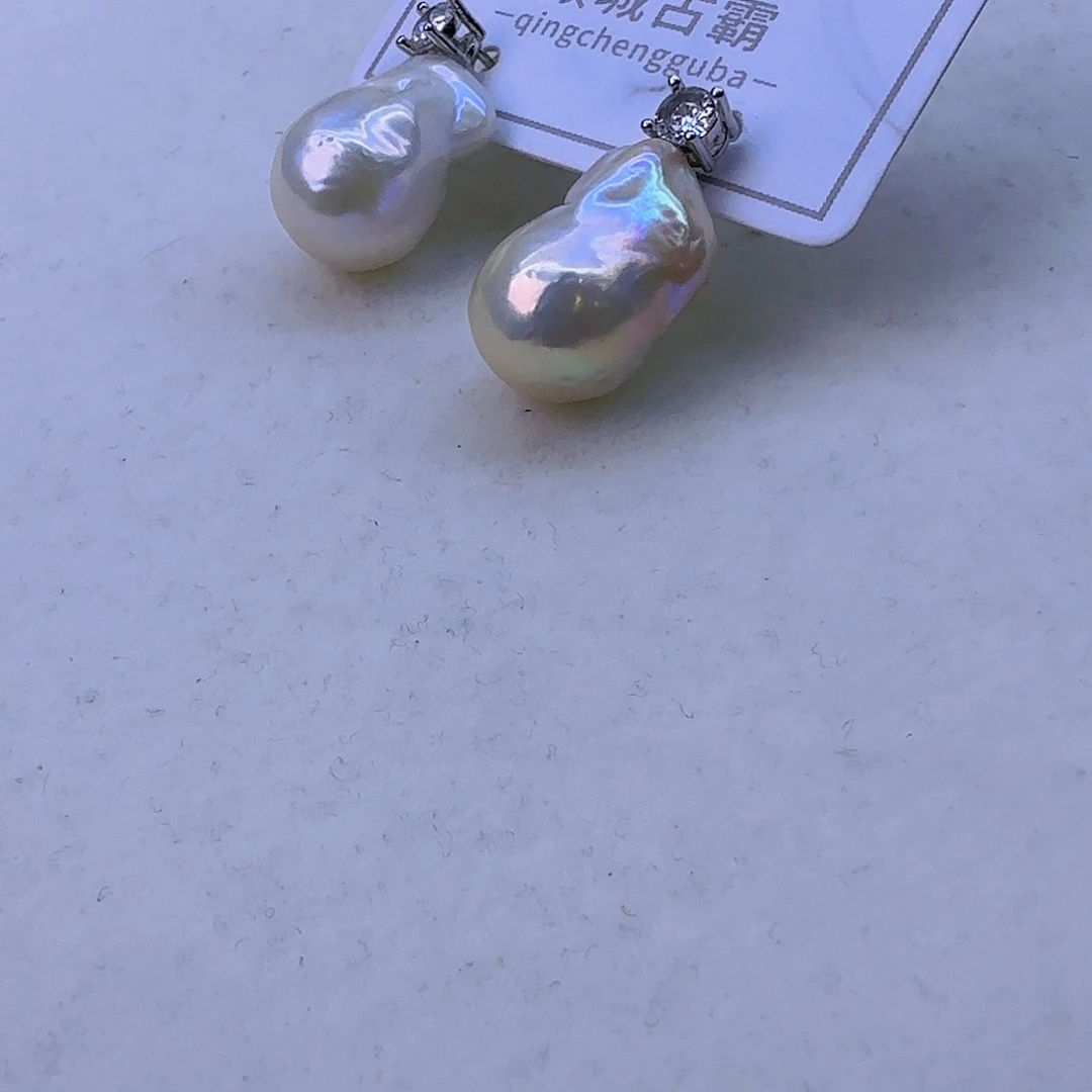 银S925镶嵌项链定制717淡水珍珠