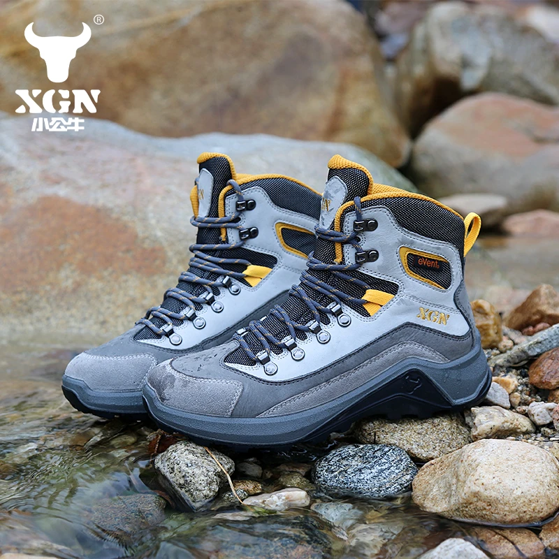 XGN小公牛晴岚 男女款中高帮登山靴eVENT防水防滑耐磨徒步鞋