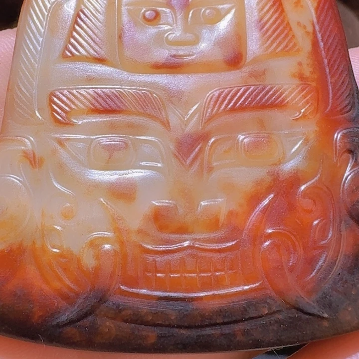 用***4和田玉未镶嵌挂件